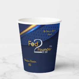 Vasos De Papel Fed2Founder taza personalizada