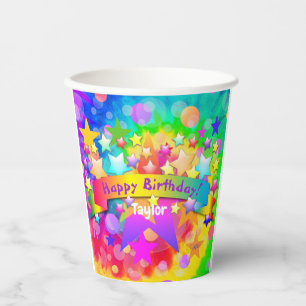 Vasos De Papel Felices copas de papel de cumpleaños HAMbyWG psico