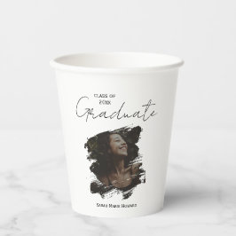 Vasos De Papel Felicitaciones Graduación Texto de Foto Personaliz