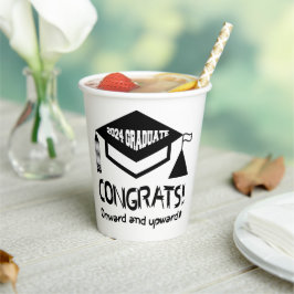 Vasos De Papel ¡Felicitaciones, graduado 2024!