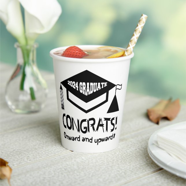 Vasos De Papel ¡Felicitaciones, graduado 2024! (in situ)