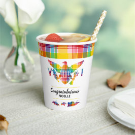 Vasos De Papel Felicitaciones Islas Vírgenes Estadounidenses Band