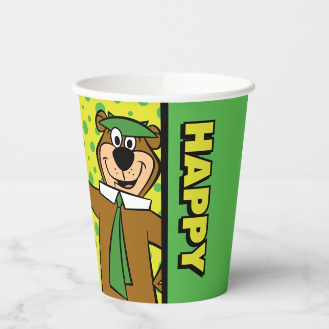 Vasos De Papel Feliz año de Yogi (Izquierda)