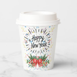 Vasos De Papel Feliz año nuevo