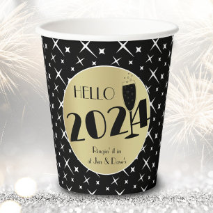 Vasos De Papel Feliz Año Nuevo