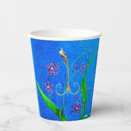 Vasos De Papel Feliz ave orquídea hawaiana