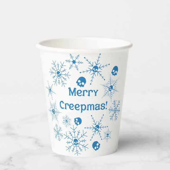 Vasos De Papel ¡Feliz Creepmas! (Anverso)