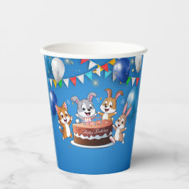 Vasos De Papel Feliz cumpleaños