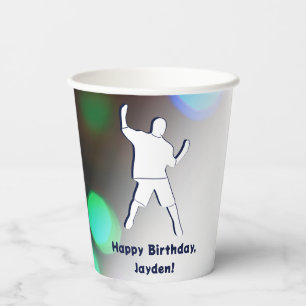 Vasos De Papel Feliz cumpleaños a los Fiestas de baile