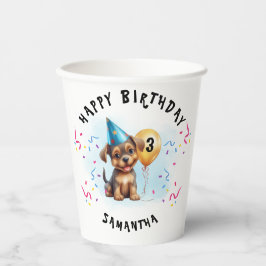 Vasos De Papel Feliz Cumpleaños Cuppy Birday Paper Cup