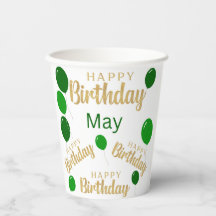 Feliz cumpleaños Mayo cumpleaños Cita de papel
