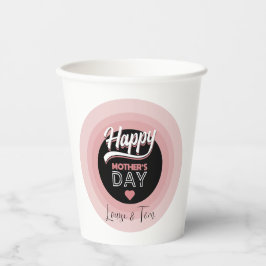 Vasos De Papel Feliz día de la madre