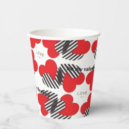 Vasos De Papel Feliz día de San Valentín