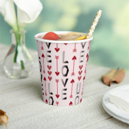 Vasos De Papel Feliz día de San Valentín