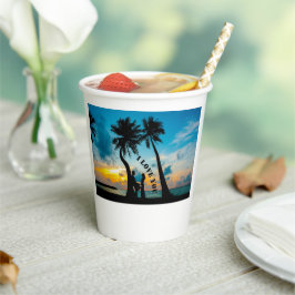 Vasos De Papel Feliz Día de San Valentín 2022