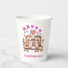 Vasos De Papel "Feliz Día de San Valentín Taza de Papel para Café