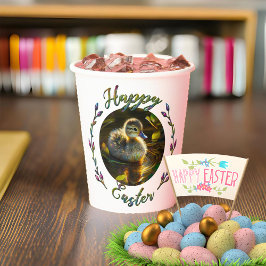 Vasos De Papel Feliz Duckling de Pascua y Cordero