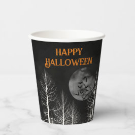 Vasos De Papel Feliz Fiesta de Halloween Dark Woods