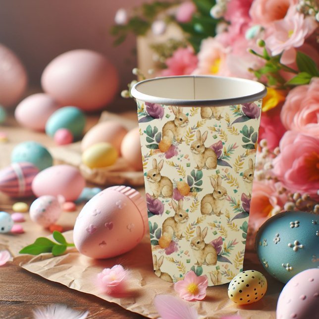 Vasos De Papel Feliz Fiesta de Pascua Bunnies Galore (Subido por el creador)
