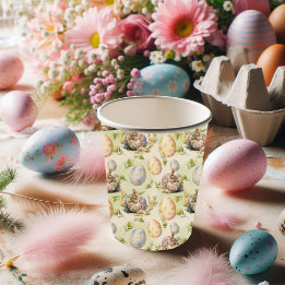Vasos De Papel Feliz Fiesta de Pascua Bunny