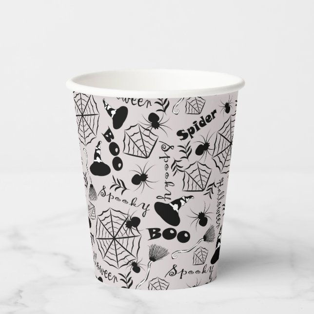 Vasos De Papel Feliz Halloween (Anverso)