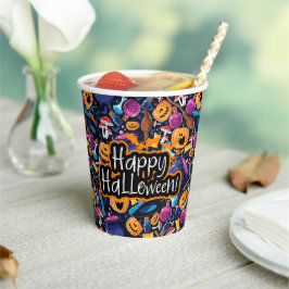 Vasos De Papel Feliz Halloween