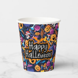 Vasos De Papel Feliz Halloween