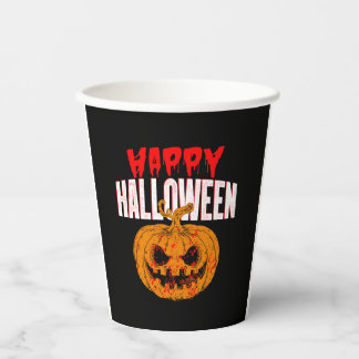 Vasos De Papel Feliz Halloween