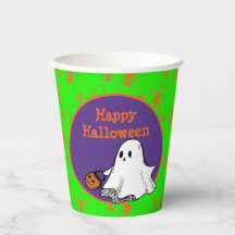 Feliz Halloween Fantasma Lindo Fiesta de Truco o T