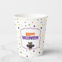 Feliz Halloween Murciélago Vampiro Lindo Lunares E
