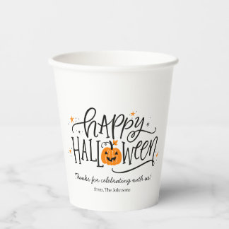 Vasos De Papel Feliz Halloween Personalizado