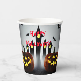 Vasos De Papel Feliz Halloween Seamos aterradores Jack 'o Lantern