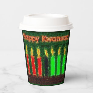 Vasos De Papel Feliz Kwanzaa
