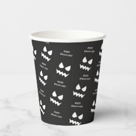 Vasos De Papel Feliz miedo al fantasma Face Halloween