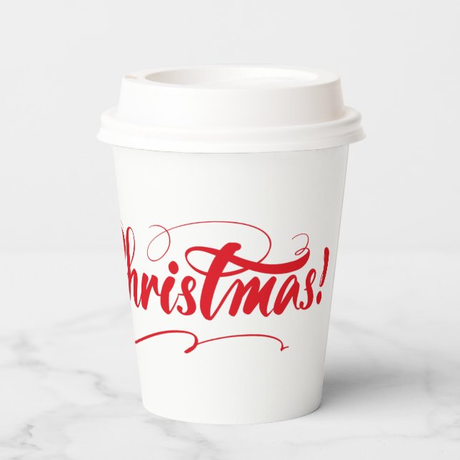 Vasos De Papel Feliz Navidad (Reverso )