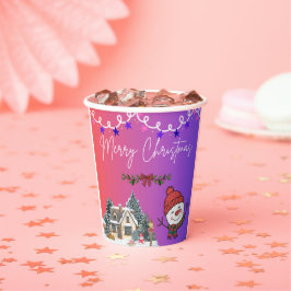 Vasos de Papel Feliz Navidad