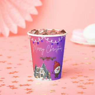 Vasos de Papel Feliz Navidad