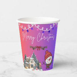 Vasos de Papel Feliz Navidad
