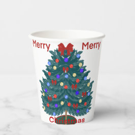 Vasos De Papel Feliz Navidad