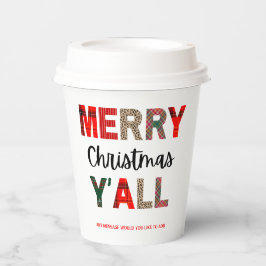 Vasos De Papel Feliz Navidad