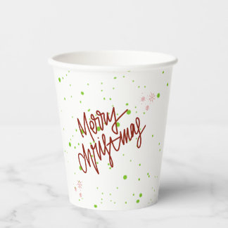 Vasos De Papel Feliz navidad