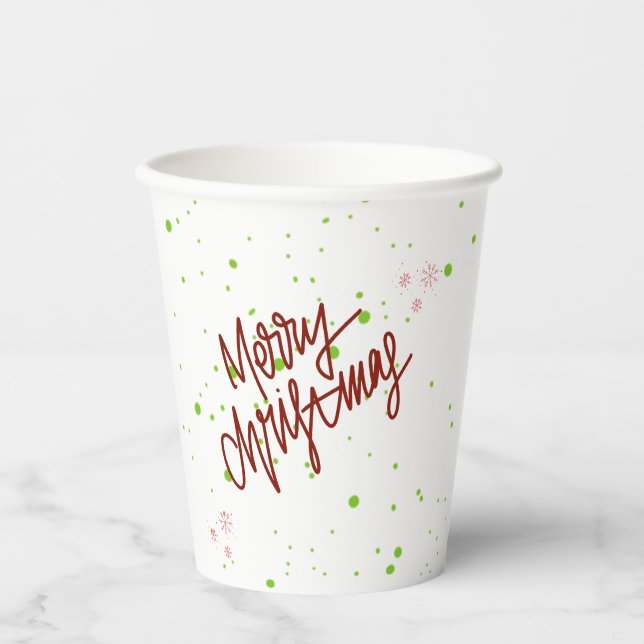 Vasos De Papel Feliz navidad  (Anverso)
