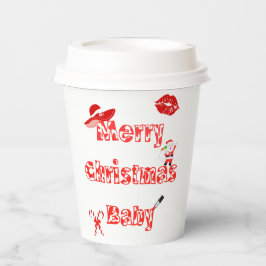 Vasos De Papel Feliz Navidad Bebé