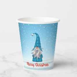 Vasos De Papel Feliz Navidad Blue Gnome