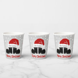 Vasos De Papel Feliz Navidad Papá Noel Boots/taza de papel