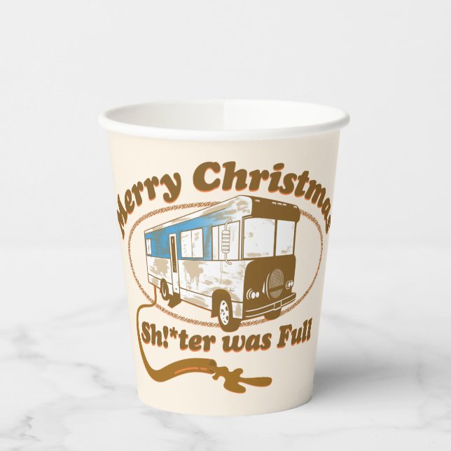 Vasos De Papel ¡Feliz Navidad, Sh!*estaba lleno (Izquierda)