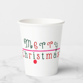 Vasos De Papel Feliz Navidad y adorno colgante