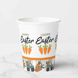 Vasos De Papel Feliz Pascua 