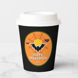 Vasos De Papel Feliz pegatina de cerdos de Halloween