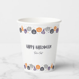 Vasos De Papel Feliz truco de halloween o regalo